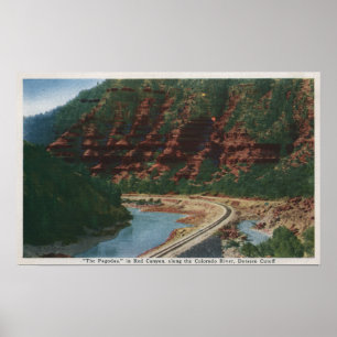 Poster Canyon rouge, le Colorado