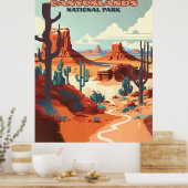 Poster Canyonlands National Park Utah Desert Mountains (Cuisine)