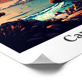 Poster Cap Afrique du Sud Voyage Art Vintage (Coin)