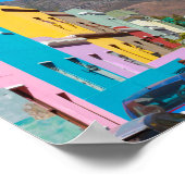 Poster Cap Bo-Kaap Ville Afrique du Sud (Coin)