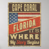 Poster Cap Coral Floride (Devant)