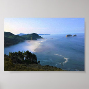 Poster Cap Meares, Oregon Coast