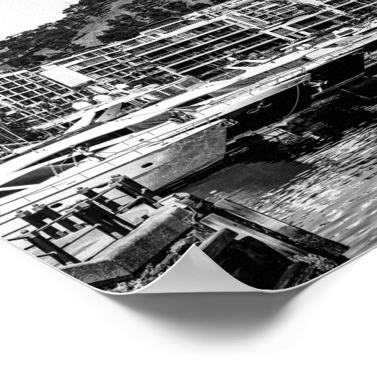 Poster Cap Waterfront Afrique du Sud SA Architecture (Coin)