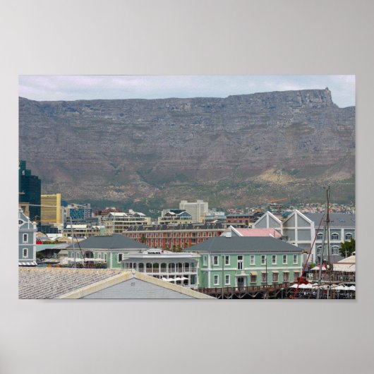 Poster Cap Waterfront Area Cityscape Afrique du Sud (Devant)