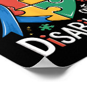 Poster Capacités de sensibilisation sur l'autisme par rap (Coin)