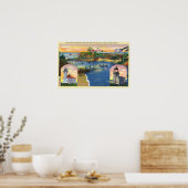 Poster Cape Arago Bridge et Lighthouse Mouth (Cuisine)