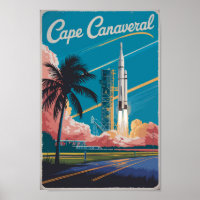 Cape Canaveral Florida Illustration Art de Voyage