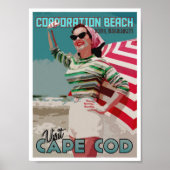 Poster Cape Cod Corporation Beach Dennis MA (Devant)