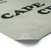 Poster Cape Cod John Alden Marque Cranberry Étiquette (Coin)