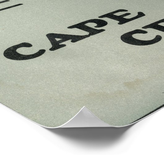 Poster Cape Cod John Alden Marque Cranberry Étiquette (Coin)