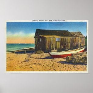 Poster Cape Cod, MassachusettsView d'un homard Shack