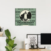 Poster Cape Cod Minots Étiquette de la marque légère Cran (Bureau à domicile)