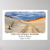 Poster Cape Cod National Seashore Massachusetts Aquarelle (Devant)