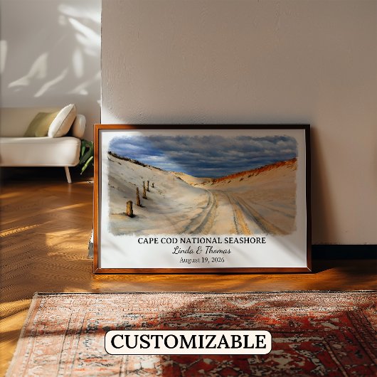 Poster Cape Cod National Seashore Massachusetts Aquarelle