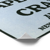 Poster Cape Cod Plymouth Rock Marque Cranberry Étiquette (Coin)