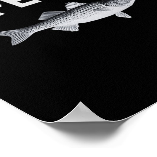 Poster Cape Cod Striper Striper B Fun Fishing Design (Coin)