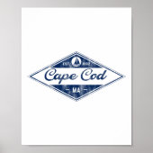 Poster Cape Cod vintage (Devant)
