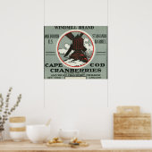 Poster Cape Cod Windmill Marque Cranberry Étiquette (Cuisine)