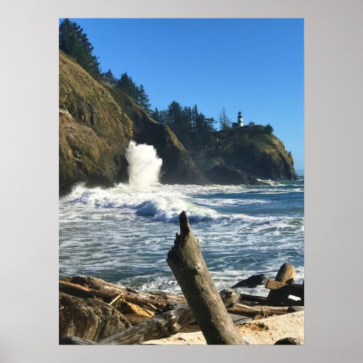 Poster Cape Disappointment Lighthouse, Washington (Devant)