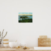 Poster Cape Elizabeth Vue de deux phares (Cuisine)