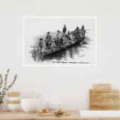 Poster Cape Eskimos Arriving Nome AK 1910 (Cuisine)