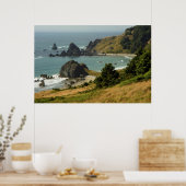 Poster Cape Ferrelo, Vue, Océan, Stacks marins, Anse (Cuisine)