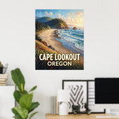 Poster Cape Lookout State Park — Oregon (Bureau à domicile)