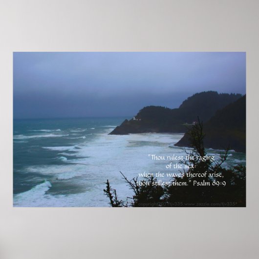 Poster Cape Mist Imprimer avec couplet écriture (Devant)