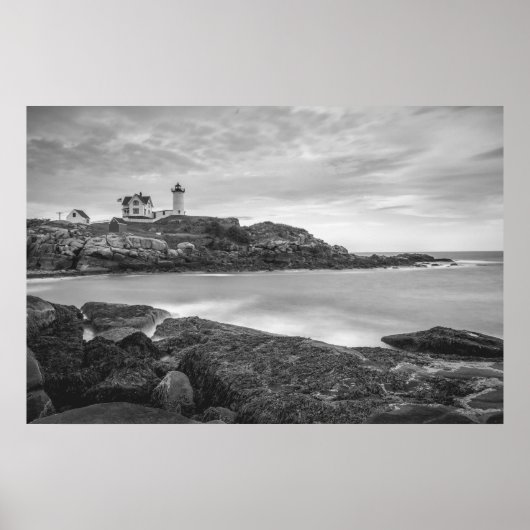 Poster Cape Neddick Nubble Lighthouse, York, USA (Devant)