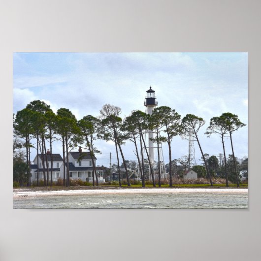 Poster Cape San Blas, Floride, Phare, Floride (Devant)