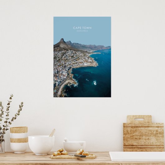 Poster Cape Town, Afrique du Sud (Cuisine)
