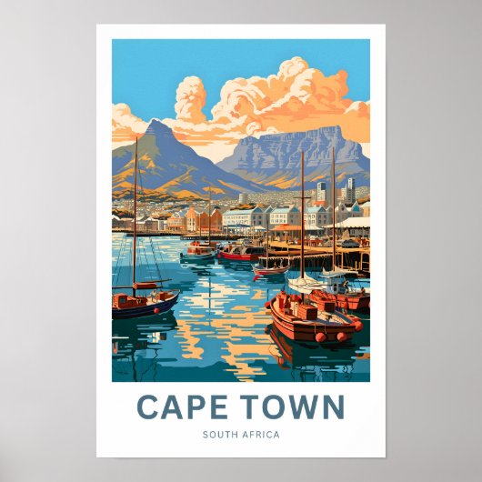 Poster Cape Town Afrique du Sud Imprimer (Devant)