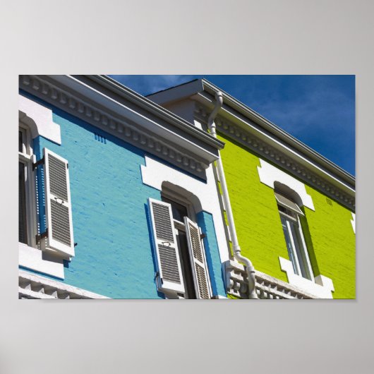 Poster Cape Town Bo-Kaap Architecture South Africa SA (Devant)