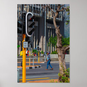 Poster Cape Town City View ZA Afrique du Sud