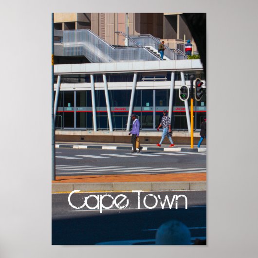 Poster Cape Town City View ZA Afrique du Sud (Devant)