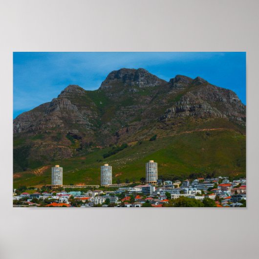 Poster Cape Town Cityscape Architecture Afrique du Sud (Devant)