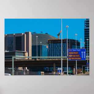 Poster Cape Town Cityscape Signal Hill ZA Afrique du Sud