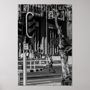 Poster Cape Town Monochrome Cityscape Street Lifestyle