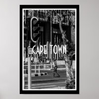 Cape Town Monochrome Cityscape Street Lifestyle
