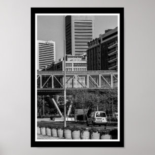 Poster Cape Town Monochrome Cityscape Street Lifestyle