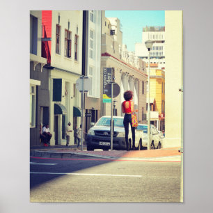 Poster Cape Town South Africa Street View Cityscape