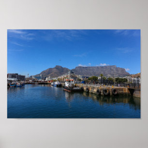 Poster Cape Town Waterfront Afrique du Sud SA Architectur