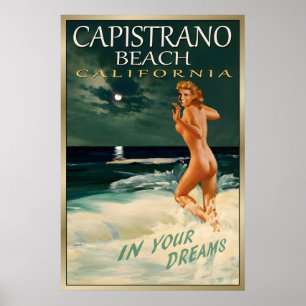 Poster CAPISTRANO BEACH CA Voyage Original Marilyn Monroe
