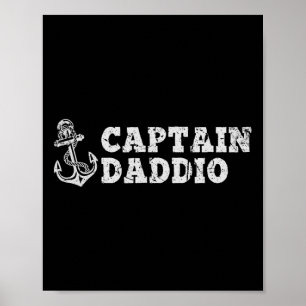 Poster Capitaine Daddio Voilier Bateau Vintage Ancre de b