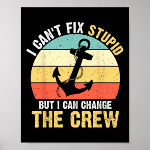 Poster Capitaine de bateau de plaisance