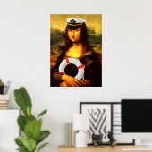 Poster Capitaine de la mer Mona Lisa (Bureau à domicile)