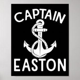 Poster Capitaine Easton Ancre Yacht Bateau Bateau Navire
