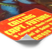 Poster Capitaine Future et Tentacle Men (Coin)