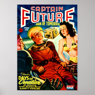 Poster Capitaine Future --- Jours de création