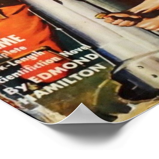 Poster Capitaine Future — le monde perdu du temps (Coin)